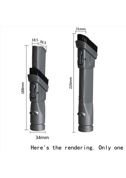 3x Düz Meme Fırça Emme Kafası Dyson V6 DC30 DC34 DC52 DC72 Elektrikli Süpürge Yedek Parça Aksesuarları 2 In 1 Fırçalar (Yurt Dışından) modelleri