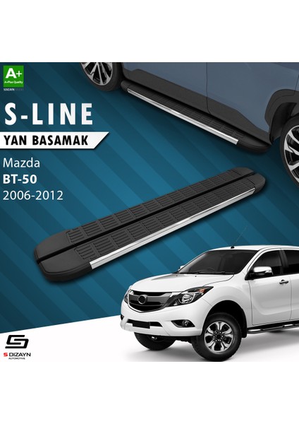 Mazda BT-50 Pick-Up S-Line Krom Yan Basamak 193 Cm 2006-2012 A+ Kalite indirimleri