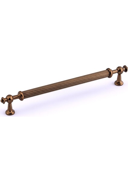 Nesil Çizgili 256 mm Bronz Metal Dolap Kolu Mutfak Dolabı Mobilya Çekmece Kulpu Kulp Modeli