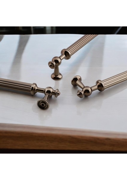 Nesil Çizgili 256 mm Bronz Metal Dolap Kolu Mutfak Dolabı Mobilya Çekmece Kulpu Kulp Modeli indirimleri