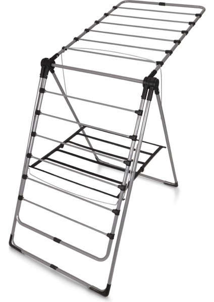 Silvia Ütü Masası Ironika Kalın Borulu Kurutmalık Set Antrasit