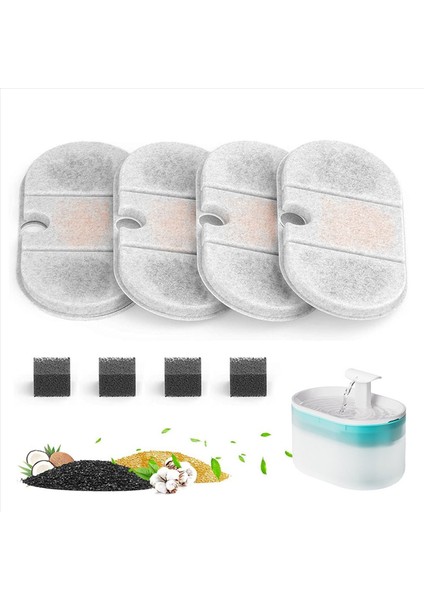 Petlıbro Kapsül Pet Su Çeşmesi Için Yedek Kedi Su Çeşmesi Filtreleri 71 Oz/2 1l Pet Su Sebili Filtreleri 8 + 8 (Yurt Dışından) fiyatları