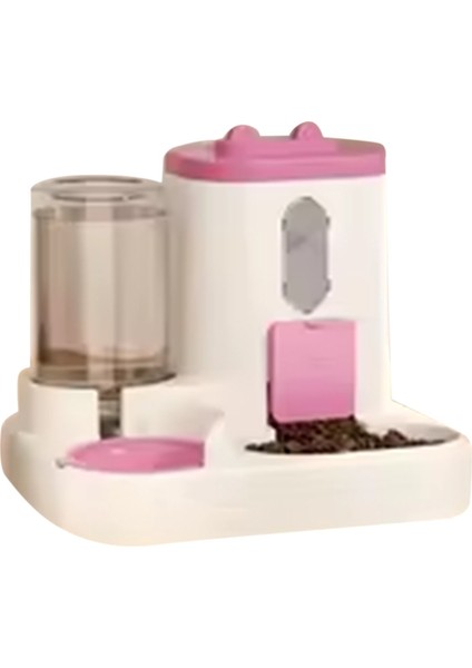 Kedi Maması Sebili Su ve Mama Entegre Tam Otomatik Kedi Maması Besleme ve Su Sebili Sevimli Su Sebili Pembe (Yurt Dışından)