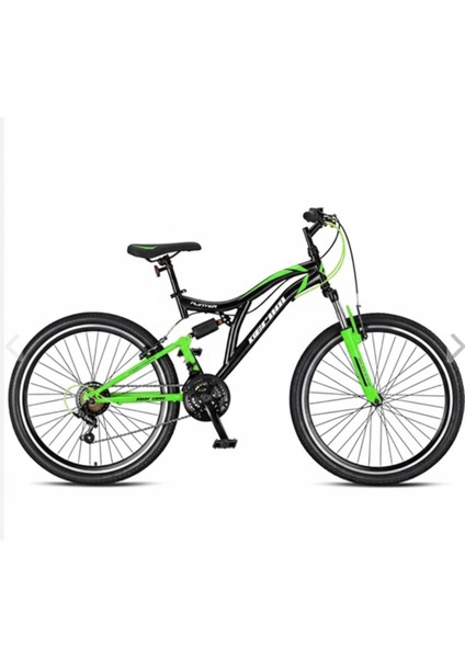 Hunter - 26" - Mtb - 16' - 21 Vites - V.b - Mat Siyah-Gri/yeşil