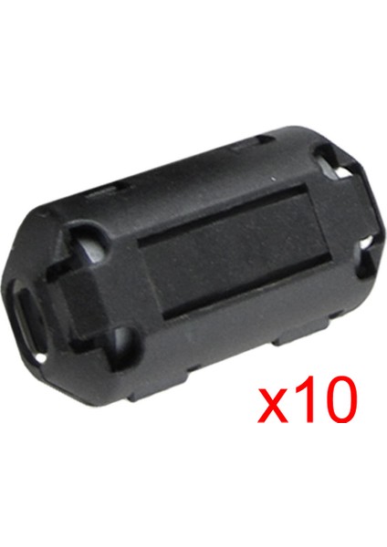 10 Adet Hareketli 7mm Iç Çaplı Siyah Ferrit Çekirdek Halka Kablo Klibi (Yurt Dışından)