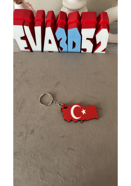 Türk Bayrağı Anahtarlık