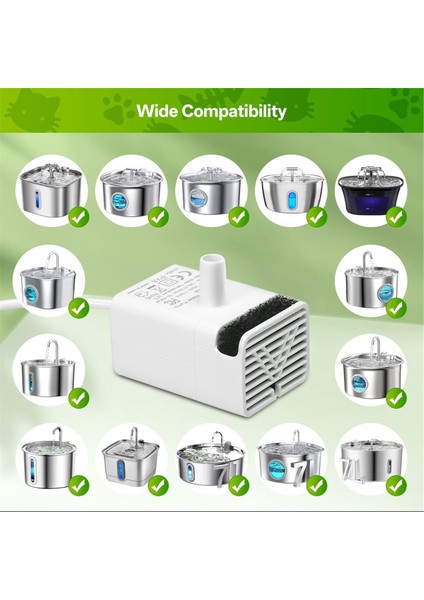 Kedi Su Çeşmesi Pompası JY-830 Paslanmaz Çelik Için Yedek Pompa Pet Su Çeşmesi USB Pompası Ayarlanabilir (Yurt Dışından) fırsatları