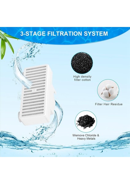 48X T-Şekilli Filtreler Pioneer Vortex ve Swan Pet Içme Çeşmesi B Için Yedek Pet Su Çeşmesi Filtresi Dolum (Yurt Dışından) modelleri