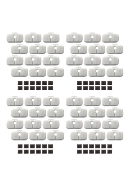 48X Kedi Su Çeşmesi Yedek Filtreler Petlıbro PLWF105/PLWF115/PLWF005 Pet Su Çeşmesi Üçlü Filtrasyon (Yurt Dışından)