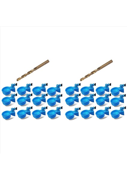 Tavuk Suluk Büyük Otomatik Tavuk Suluk Bardak Dıy Kümes Hayvanları Tavuk Suluk Seti 5 Galon Tavuk Ördek Için 24 Adet (Yurt Dışından)