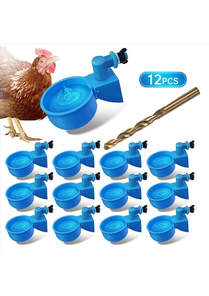 Tavuk Suluk Büyük Otomatik Tavuk Suluk Bardak Dıy Kümes Hayvanları Tavuk Suluk Seti 5 Galon Tavuk Ördek Için 24 Adet (Yurt Dışından) modelleri