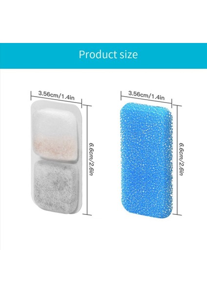 Oneisall Otomatik Pet Su Çeşmesi Yedek Filtreler ve Süngerler Için Kedi Su Çeşmesi Filtreleri 16 Takım (Yurt Dışından) fiyatları