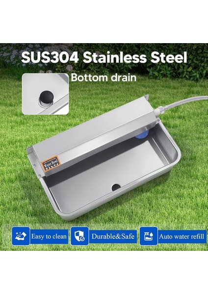 Otomatik Köpek Su Dağıtıcı, 2 Galon 304 Paslanmaz Çelik Büyük Köpek Su Kasesi Dispenser Iç/dış Mekan, Pet (Yurt Dışından) modelleri