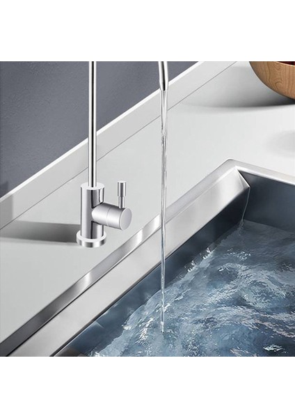 2 Adet 1/4 Inç Mutfak Lavabo Musluğu Dokunun Krom Ters Osmoz Içme Suyu Filtresi Rotasyon Musluk Hızlı Bağlantı (Yurt Dışından) modelleri