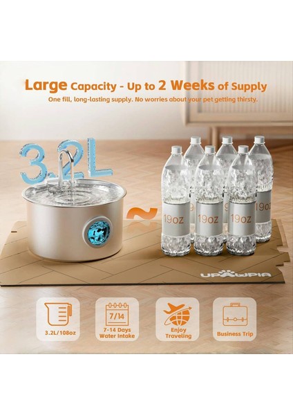 Paslanmaz Çelik Kedi Su Çeşmesi Otomatik Pet Çeşmesi Dağıtıcı Iç Köpek Kediler Için Değiştirilebilir Filtreler Içme (Yurt Dışından) fırsatları