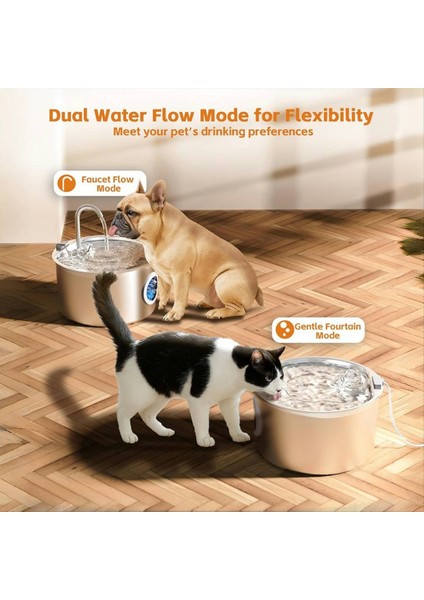 Paslanmaz Çelik Kedi Su Çeşmesi Otomatik Pet Çeşmesi Dağıtıcı Iç Köpek Kediler Için Değiştirilebilir Filtreler Içme (Yurt Dışından) indirimleri