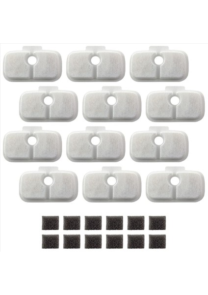 72X Kedi Su Çeşmesi Yedek Filtreler Petlıbro PLWF105/PLWF115/PLWF005 Pet Su Çeşmesi Üçlü Filtrasyon (Yurt Dışından) fiyatları