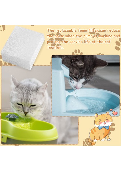 32 Adet Pet Yedek Sünger Filtreler Pet Çeşme Filtresi Köpük 67OZ/2L Köpek Kedi Su Çeşme Filtreleri Yedek (Yurt Dışından) fırsatları