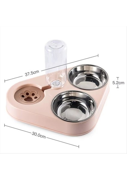 Pet Üç Kase Kedi ve Köpek Pirinç Havzası Devrilme Önleyici Otomatik Içme Suyu Kedi Suluk Evcil Hayvan Ürünleri Grenn (Yurt Dışından) modelleri