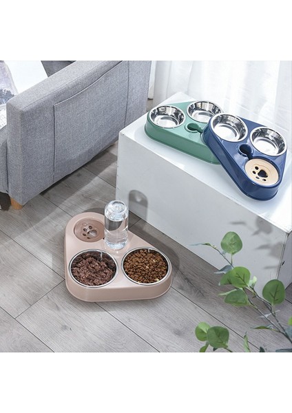 Pet Üç Kase Kedi ve Köpek Pirinç Havzası Devrilme Önleyici Otomatik Içme Suyu Kedi Suluk Evcil Hayvan Ürünleri Grenn (Yurt Dışından) indirimleri