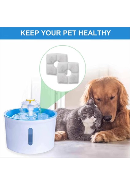 12 Pcs Yedek Fliter Üçlü Filtrasyon Köpeği Içme Çeşme Filtresi Kare Pet Cat Dog Fountain Dispenser (Yurt Dışından) fırsatları