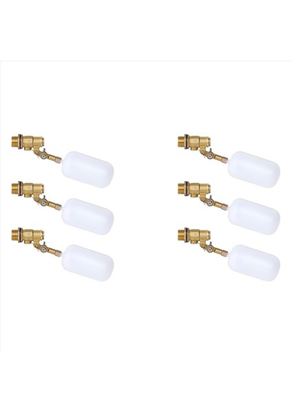 1/2 Inç Şamandıra Valfi Su Şamandıra Valfi Gölet Şamandıra Valfi Kapatma Otomatik Doldurma Hayvancılık Tankları Akvaryumlar (6 Adet) (Yurt Dışından)