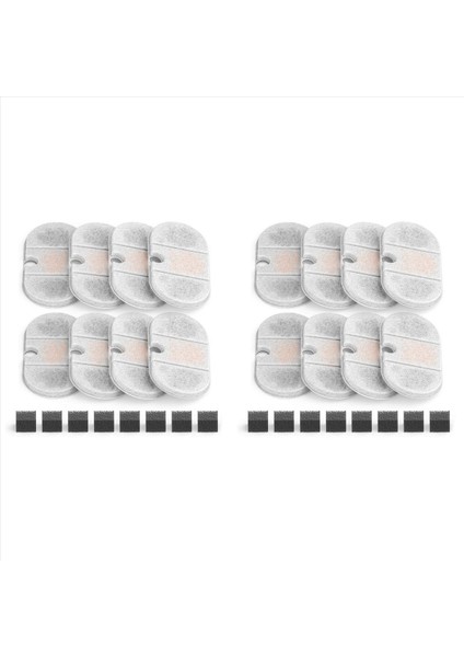 Petlıbro Kapsül Pet Su Çeşmesi Için Kedi Su Çeşmesi Filtreleri 71OZ/2 1l Pet Su Sebili Filtreleri 16+16 (Yurt Dışından)
