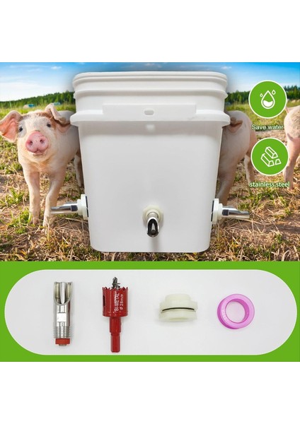 5 Pcs Pıg Nıpple Wuhater Varil Kiti Otomatik Domuz Su Sistemi 1/2 Inç Paslanmaz Çelik Waterer Brower (Yurt Dışından) indirimleri