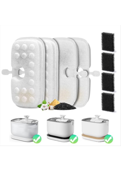 Petlıbro Kedi Su Çeşmesi Yedek Filtresi Ön Filtre Süngeri ile 16 + 16 Için Kedi Su Çeşmesi Filtresinin Değiştirilmesi (Yurt Dışından) fiyatları