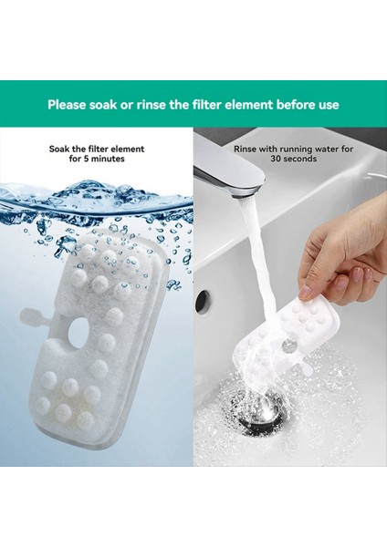 Petlıbro Kedi Su Çeşmesi Yedek Filtresi Ön Filtre Süngeri ile 16 + 16 Için Kedi Su Çeşmesi Filtresinin Değiştirilmesi (Yurt Dışından) modelleri