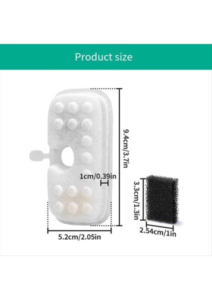 Petlıbro Kedi Su Çeşmesi Yedek Filtresi Ön Filtre Süngeri ile 16 + 16 Için Kedi Su Çeşmesi Filtresinin Değiştirilmesi (Yurt Dışından) fırsatları