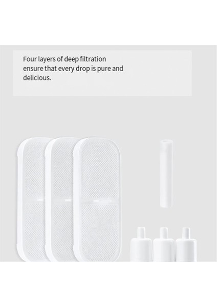 Mijia Kablosuz Akıllı Pet Su Sebili Filtre Seti Otomatik Çeşme Su Sebili Sterilizasyon Filtre Seti (Yurt Dışından) fiyatları