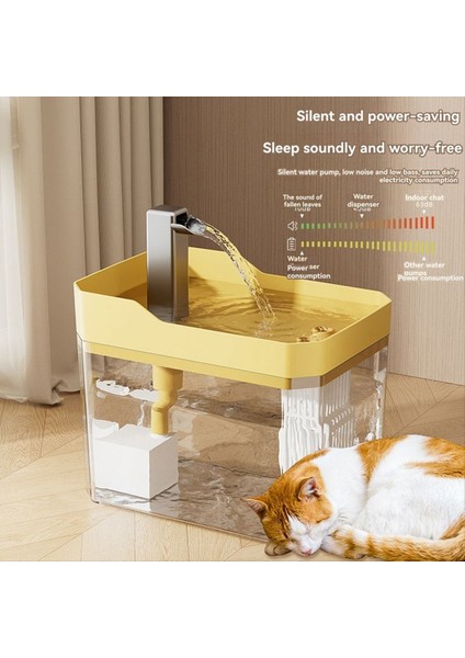 Otomatik Kedi Su Çeşmesi Kedi Su Çeşmesi USB Anti-Kuru Yanan Sirkülasyon Filtreleme Su Sebili Pompalı A (Yurt Dışından) fırsatları