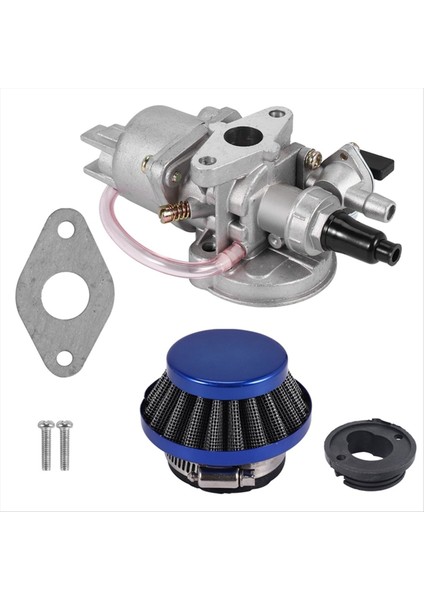 42MM Hava Filtresi+2 Strok Için Karbüratör Kiti 47CC 49CC Motor Parçaları Mini Moto Çocukları Atv Dört Kir Cep Bisikleti Mavi (Yurt Dışından)
