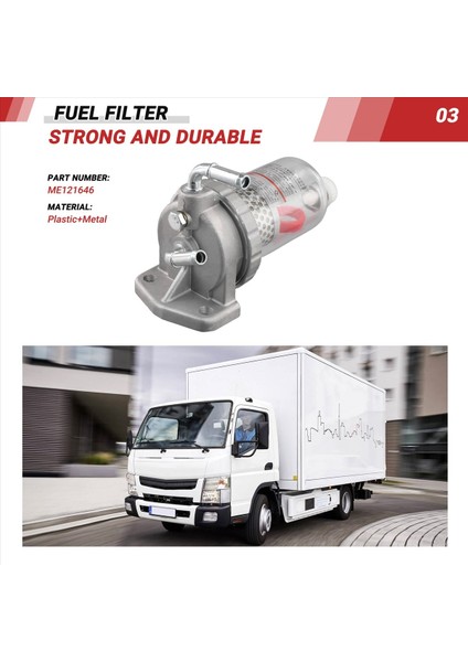 Kamyon Yağı Su Ayırıcı Yakıt Filtresi ME121646 Mitsubishi Fuso FV515 F380 PS380 FP380 8dc9 6D24 6M70 FV51J Canter (Yurt Dışından) modelleri