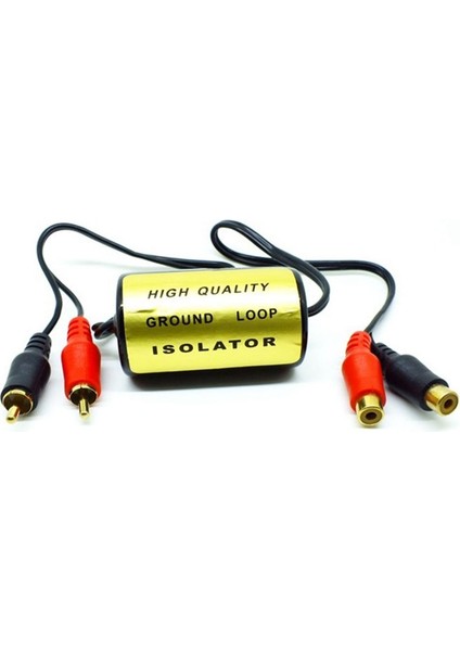 Rca Ses Gürültü Filtresi Bastırıcı Toprak Izolatör Araba ve Ev Stereo 2xrca Erkek 2xrca Kadın Araba Sesli (Yurt Dışından)