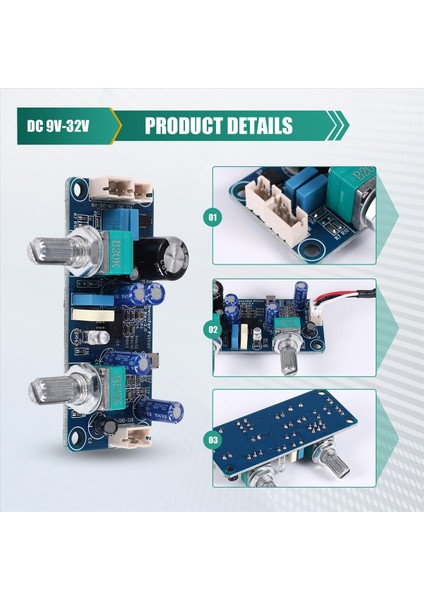Düşük Geçiş Filtresi Bas Subwoofer Preamp Amplifikatör Kartı Tek Güç Dc 9-32V Ön Preampifier Bas Hacim Ayarı (Yurt Dışından) indirimleri