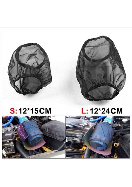 4x Evrensel Araç Koni Hava Filtresi Koruyucu Kapak Su Geçirmez Yağ Geçirmez Toz Geçirmez Akış Hava Alım Filtreleri 15X12CM (Yurt Dışından) modelleri