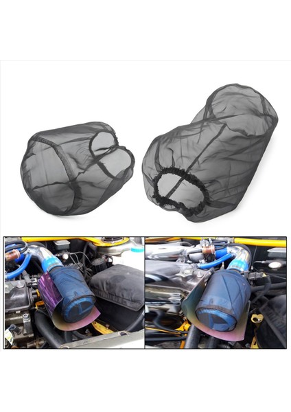 4x Evrensel Araç Koni Hava Filtresi Koruyucu Kapak Su Geçirmez Yağ Geçirmez Toz Geçirmez Akış Hava Alım Filtreleri 15X12CM (Yurt Dışından) fırsatları