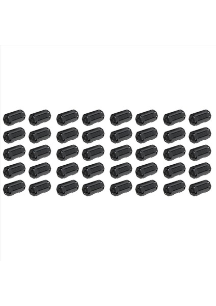 40 Adet Hareketli 7mm Iç Çaplı Siyah Ferrit Çekirdek Halka Kablo Klibi (Yurt Dışından)
