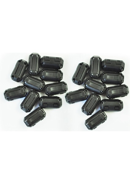 20 Adet Hareketli 7mm Iç Çaplı Siyah Ferrit Çekirdek Halka Kablo Klibi (Yurt Dışından)