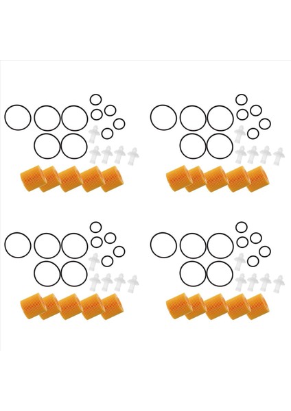 Toyota Corolla Prius Scion Im Xd Için 20 Pcs Yağ Filtresi Seti 04152-YZZA6 (Yurt Dışından)