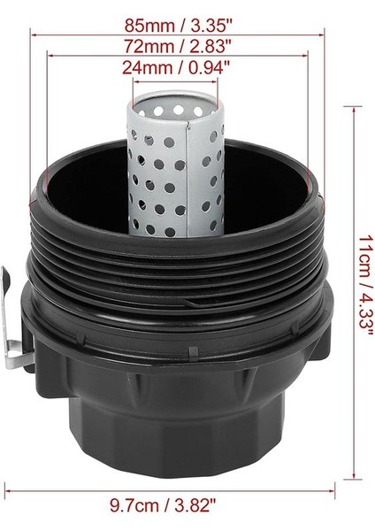 15650-38020 Petrol Tavası Konut Yağ Filtresi Kapak Toyota Lexus Için Gövde Kapağı (Yurt Dışından) fiyatları