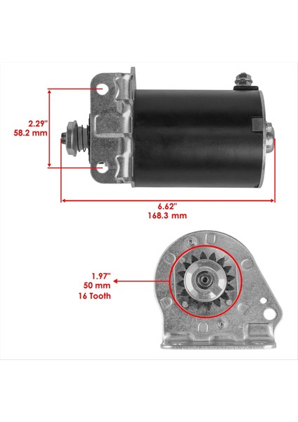 Briggs ve Stratton Motorları Için 12V Ccw 16 Diş Başlangıç 391423 390838 392749 394805 (Yurt Dışından) indirimleri