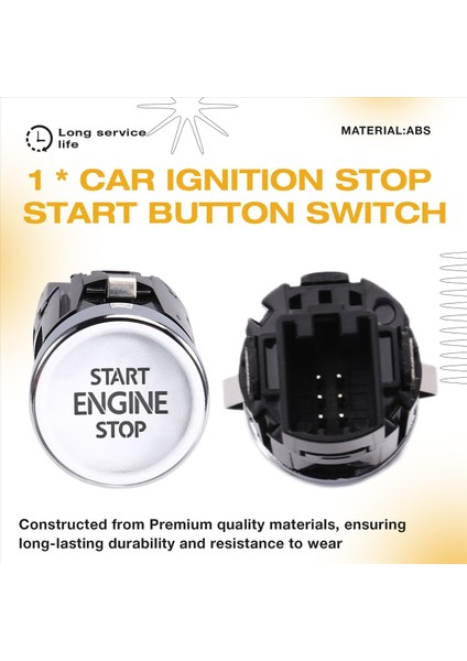 Araba Ateşleme Durdurma Düğmesi Anahtarı Motor Başlatma Anahtarı Bir Düğme Başlatma Anahtarı 3CG959839 Vw Teramont 2017 2019 (Yurt Dışından) indirimleri