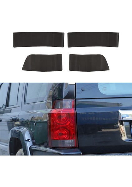 Jeep Grand Commander Için 2006-2010 Kuyruk Işık Tint Film Kaplama Koruyucu Film Pvc Sticker Smoke Siyah 4pcs (Yurt Dışından) fiyatları