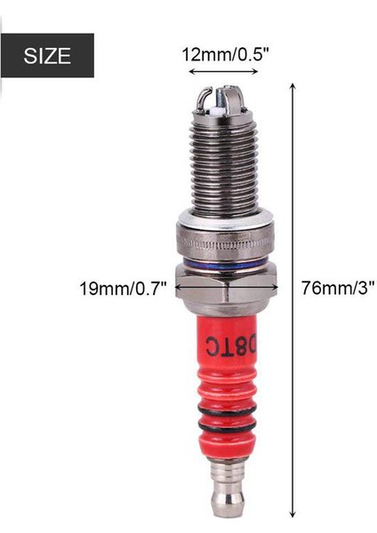 3pcs Buji A7TC Gy6 50 cc 70CC 90 cc 110CC 125 cc 150CC &amp 3pcs D8TC 3 Elektrot Buji Yarış Buji Için Üçlü Elektrot (Yurt Dışından) indirimleri