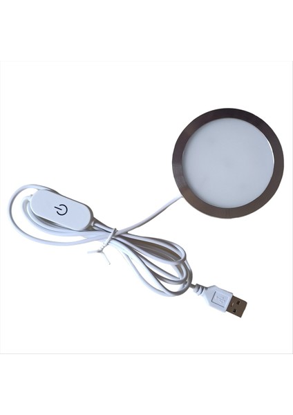 LED Dolap Diski Işık Ekran Kılıfı Raf Sayaç Aydınlatma Karavan Iç Spot Lamba ile 5VUSB Anahtar, B (Yurt Dışından)