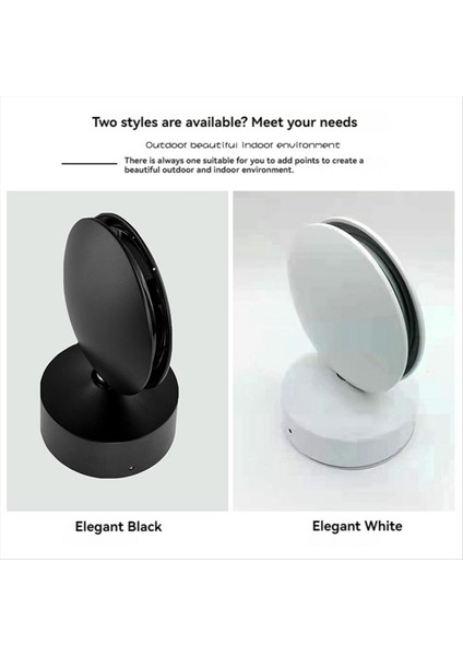 6W 360 Derece LED Lamba LED Pencere Sill Kapı Çerçevesi Duvar Işığı Yatak Odası Koridor Koridoru Barda Merdiven Siyah, Beyaz Işık (Yurt Dışından) modelleri