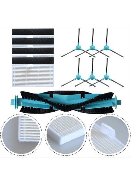 Ultenic T10 Lite Robot Ana Yan Fırça Hepa Filtreleri Için (Yurt Dışından) fiyatları